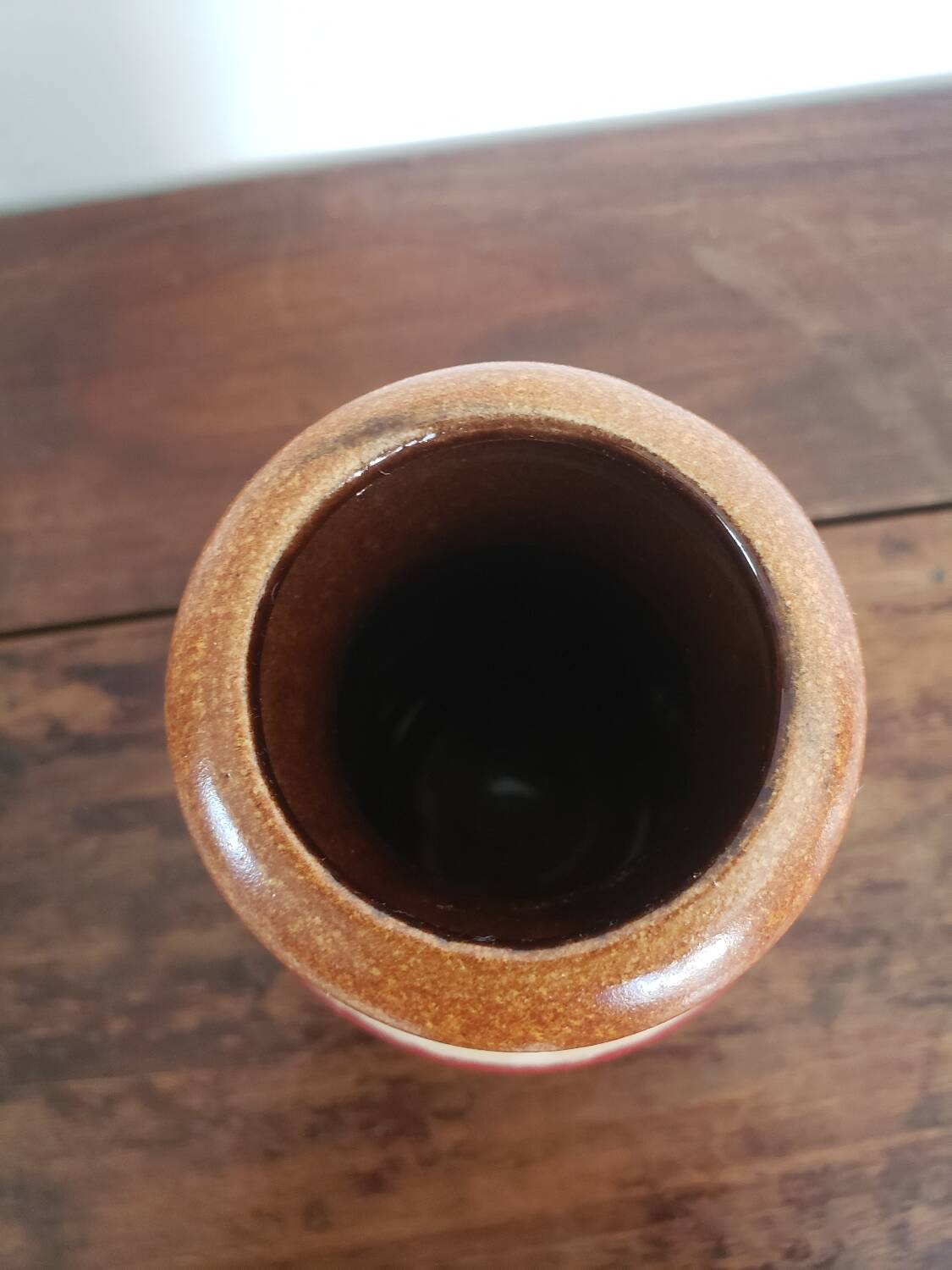 Glazed ceramic vase