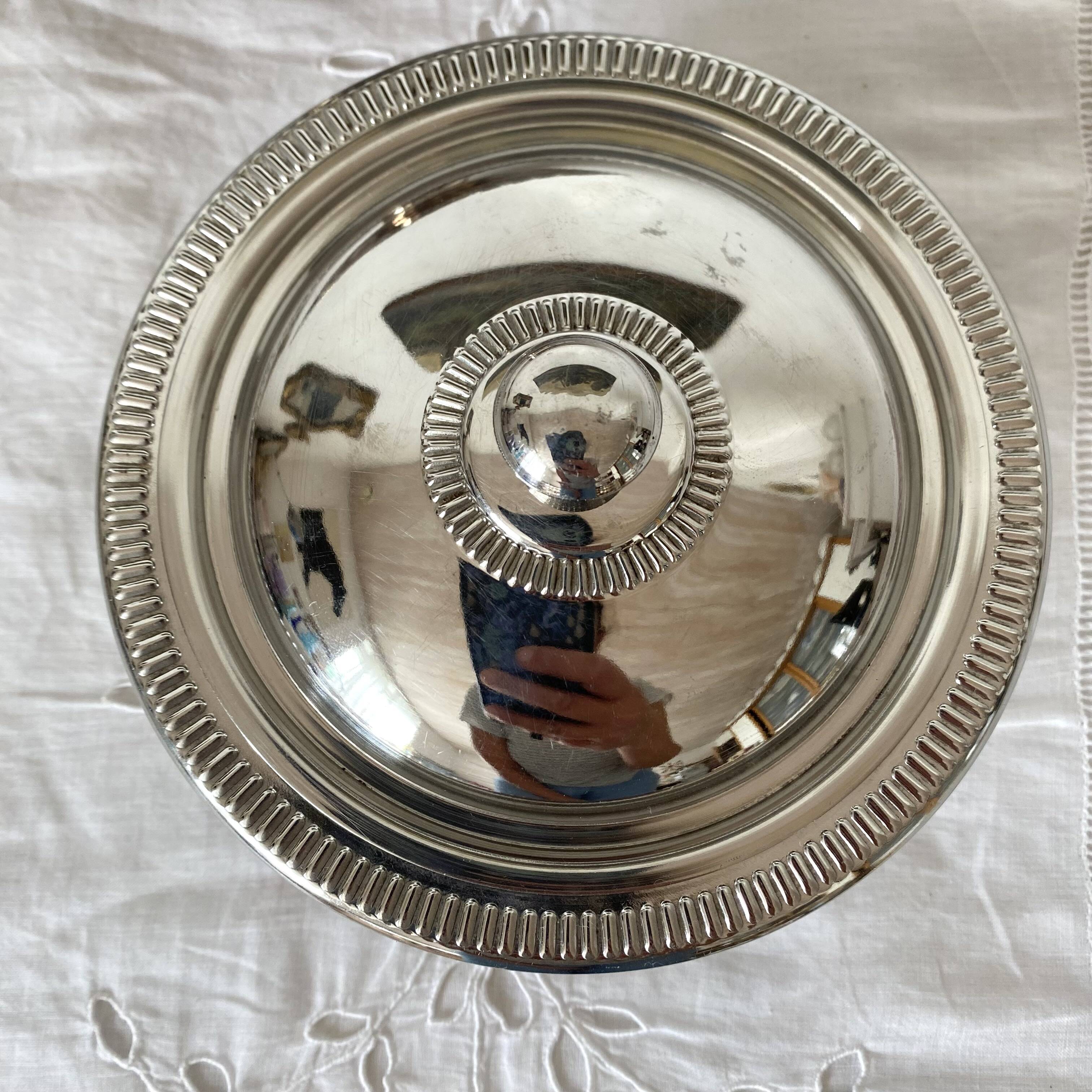 Stainless steel sugar bowl