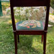 Chaise bois tapisserie vintage
