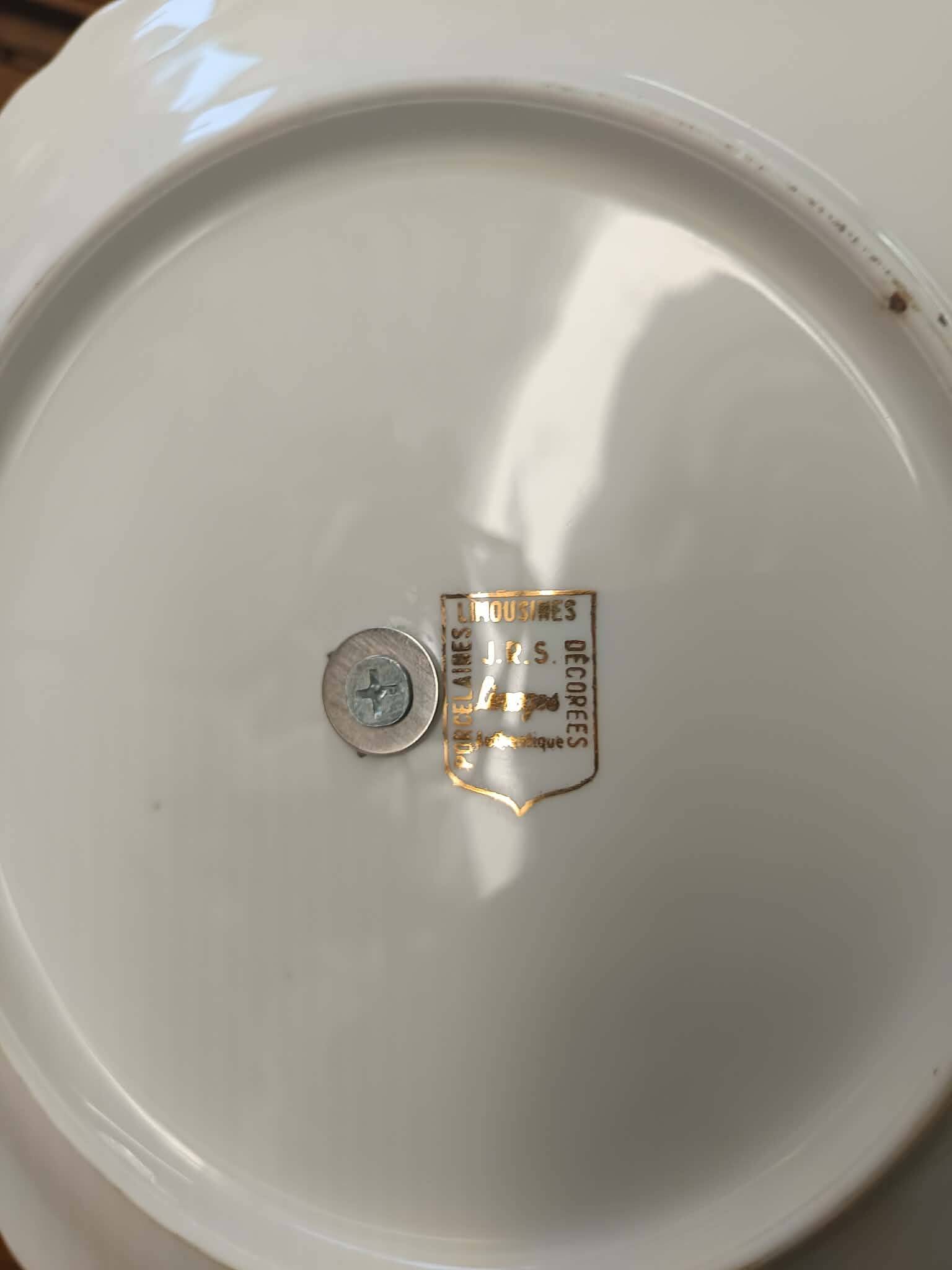 Antique porcelain cake stand