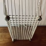 Old large metal basket/basket - laundry basket