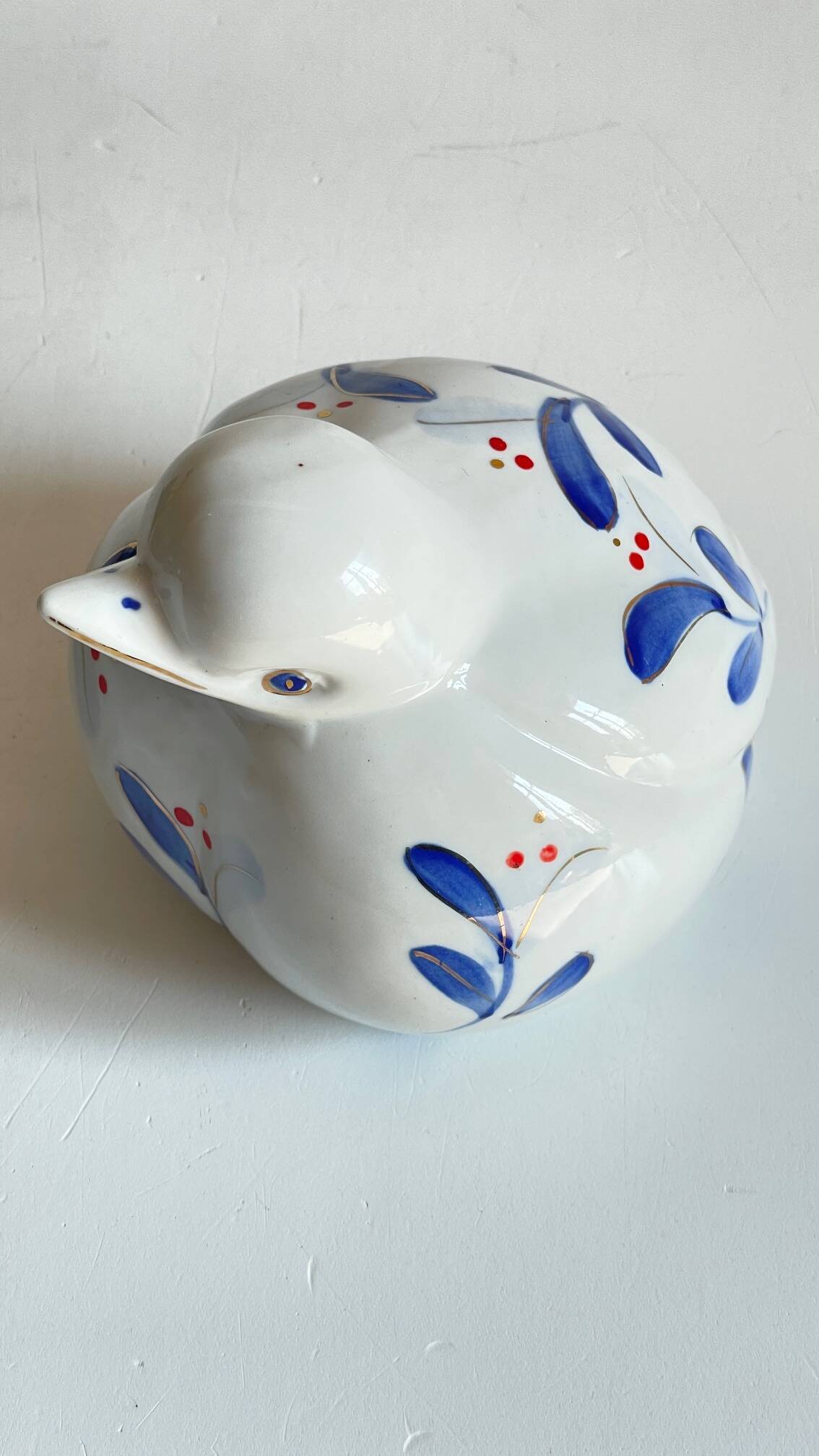 Oiseau vintage en porcelaine chinoise