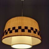 Wool and wood hanging lamp 60/70