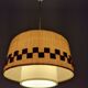 Wool and wood hanging lamp 60/70