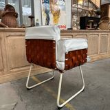 Fauteuil en cuir 80s
