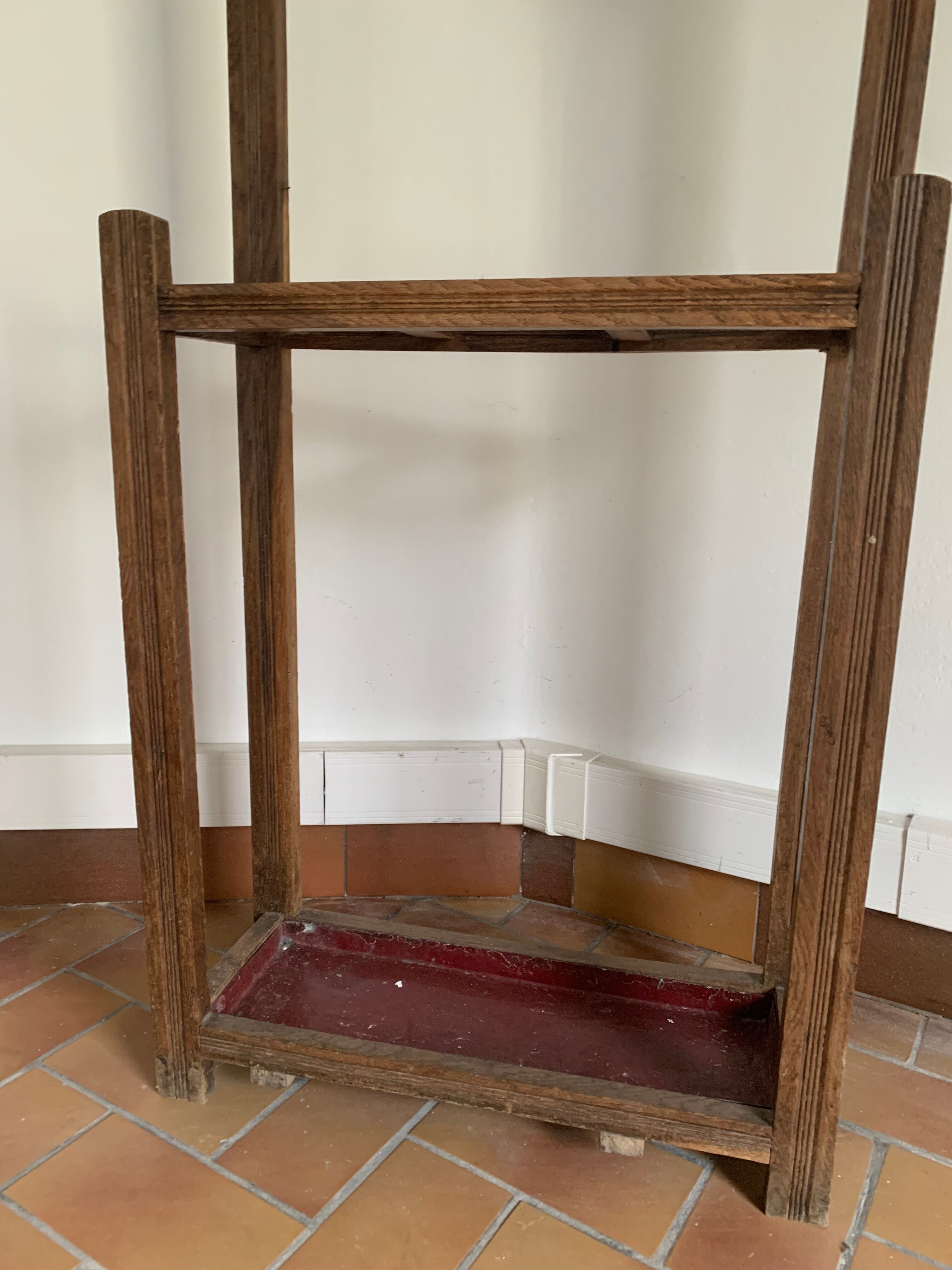 Vintage cloakroom coat rack