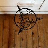 Wrought iron plant holder