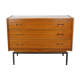 Commode en teck et métal années 60