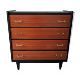 Commode années 60 noir
