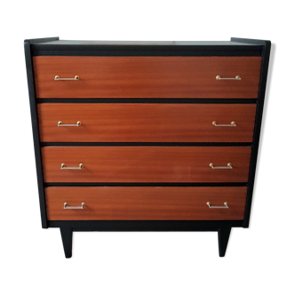Commode années 60 noir