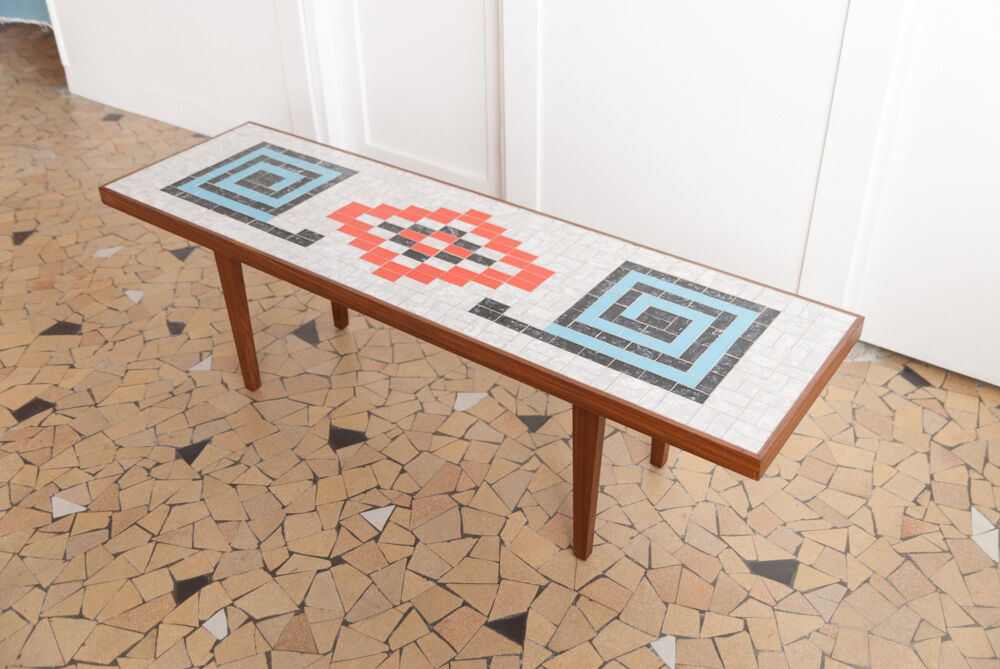 Seventies mosaic coffee table