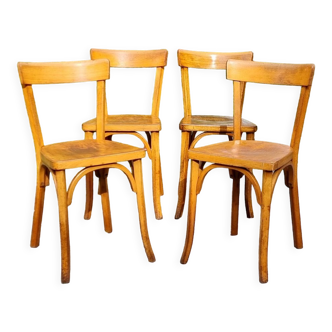 4 Baumann chairs n°55 50s