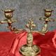 Louis XV Rococo style gilt bronze candlesticks circa 1900