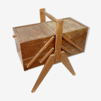 1950 - Former Worker Wooden Sewing Box