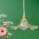 Vintage holophane glass pendant lampshade