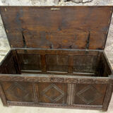 Chest Louis XIV era solid oak circa 1680-1700 (B)