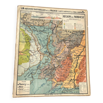 Old school map Kaeppelin & Deffontaines n°7 – North-East region (