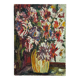 Oil on cardboard by J.-P. Ducos still life 1960 bouquet of flowers