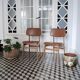 Scandinavian style chairs and wood