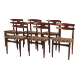 MK9079 Model 178 teak dining chairs, Johannes Andersen for Bramin, Set of 6