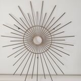 Metal sun mirror support height 70cm width 56cm - 60s