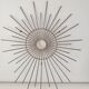 Metal sun mirror support height 70cm width 56cm - 60s
