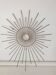 Metal sun mirror support height 70cm width 56cm - 60s