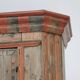 Rustic Farmhouse Painted Folk Art Bridal Cabinet dated 1806