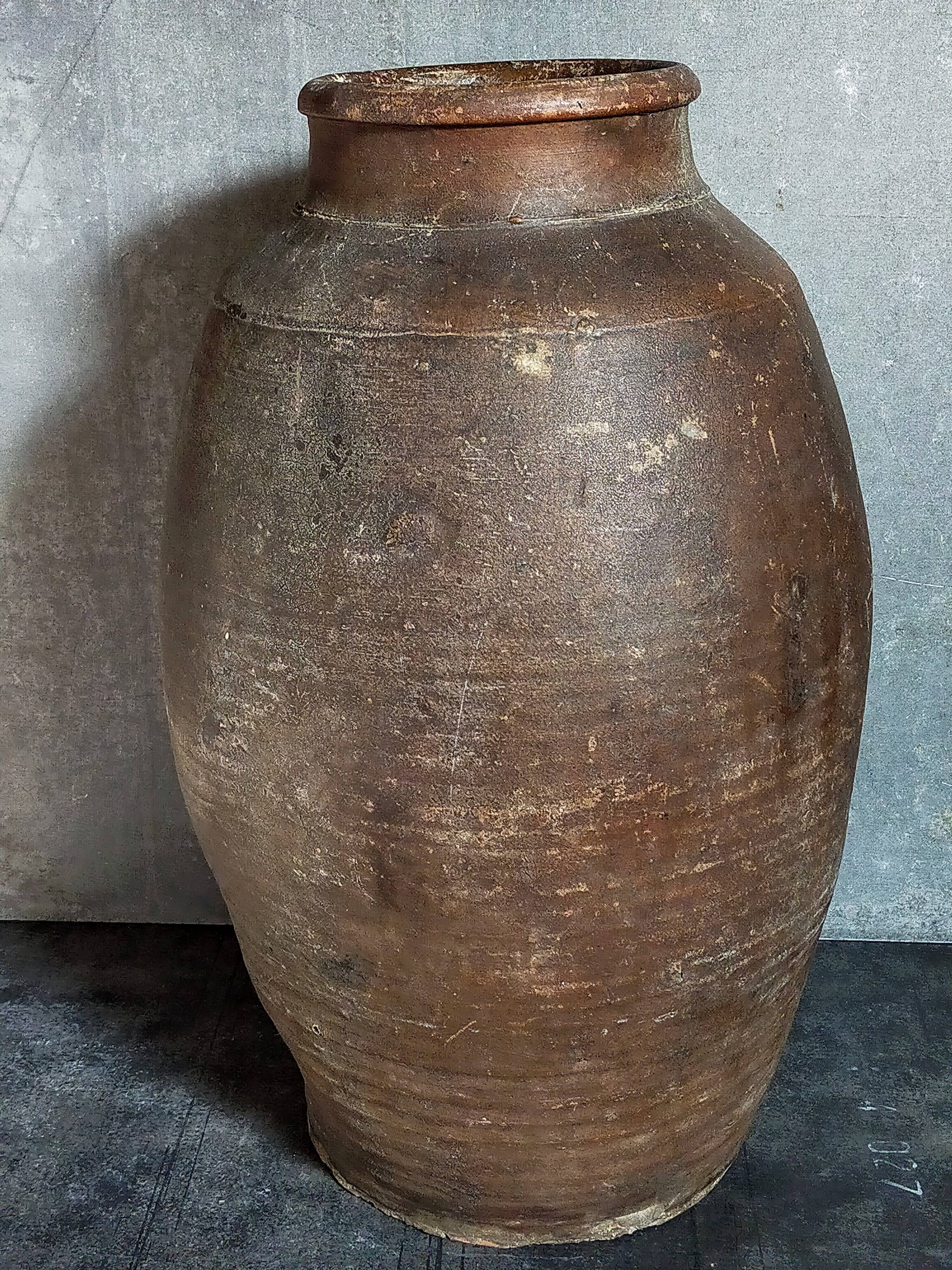 XXL traditional pottery old 19th century folk art 42 cm