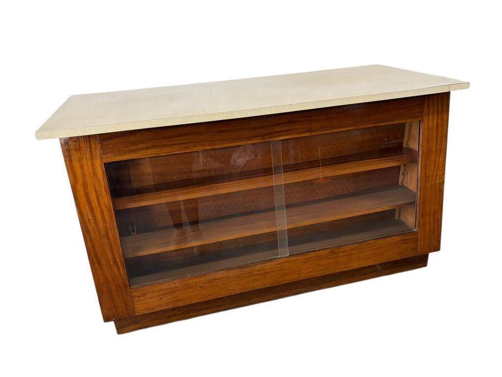 Vintage wooden shop counter/display case
