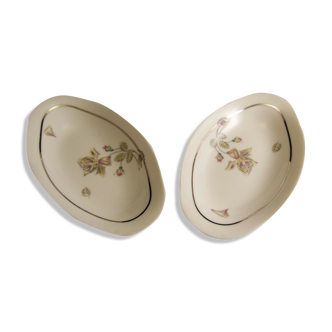 Pair of Haviland Limoges ravines with floral decoration