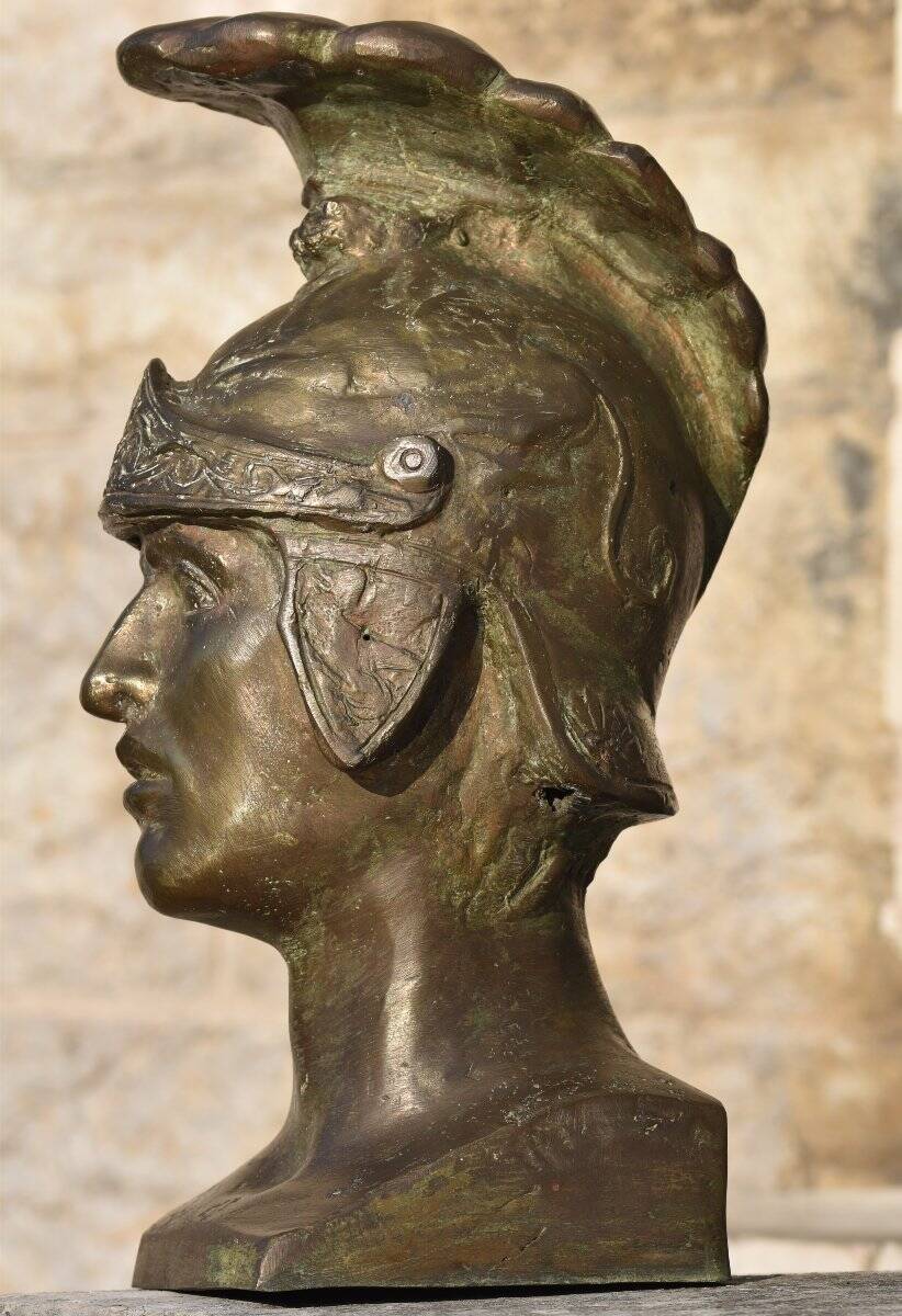 André Tajana (attributed to) Head of a Roman Warrior (1938)
