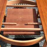 Old round extendable Scandinavian style table from the 1960s