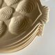 Set of 6 plates fish with oysters in ivory faience 1960