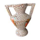 Ceramic amphora vase Vallauris fat lava 1960s