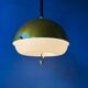 Mid-Century gold glitter suspension - Space Age pendant lamp - metallic moon light fixture