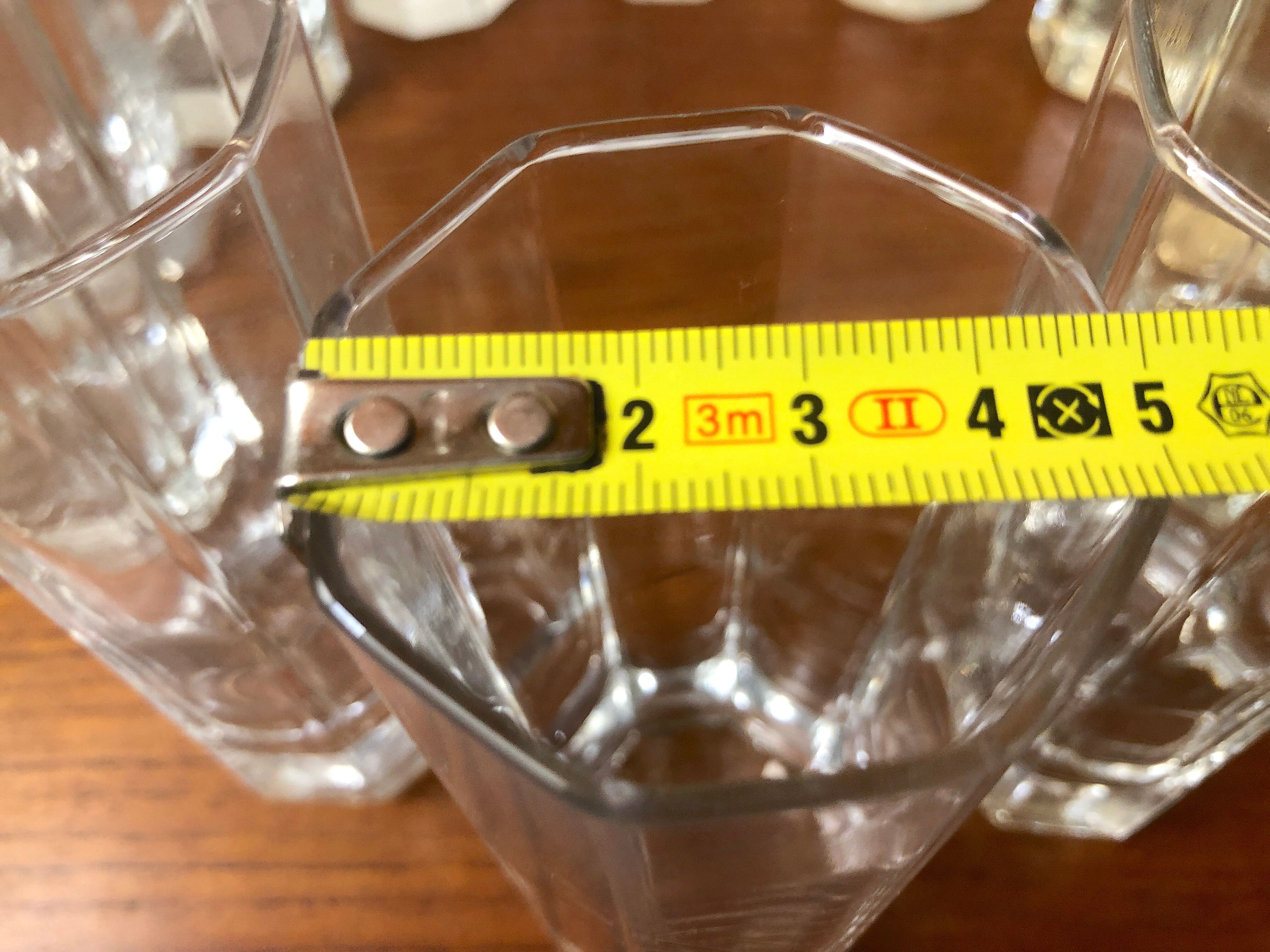 Glasses Aperitifs in transparent vintage glass Octime