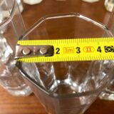 Glasses Aperitifs in transparent vintage glass Octime