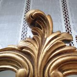 Rocaille mirror in gilded carved wood