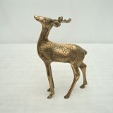 Duo doe and brass deer