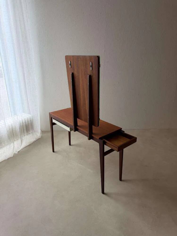 Vintage mahogany teak dressing table 1960s