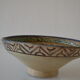 Ancient berbere ceramic dish signed north africa