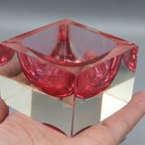 Vintage ashtray sommerso murano glass flavio poli seguso italy 1970