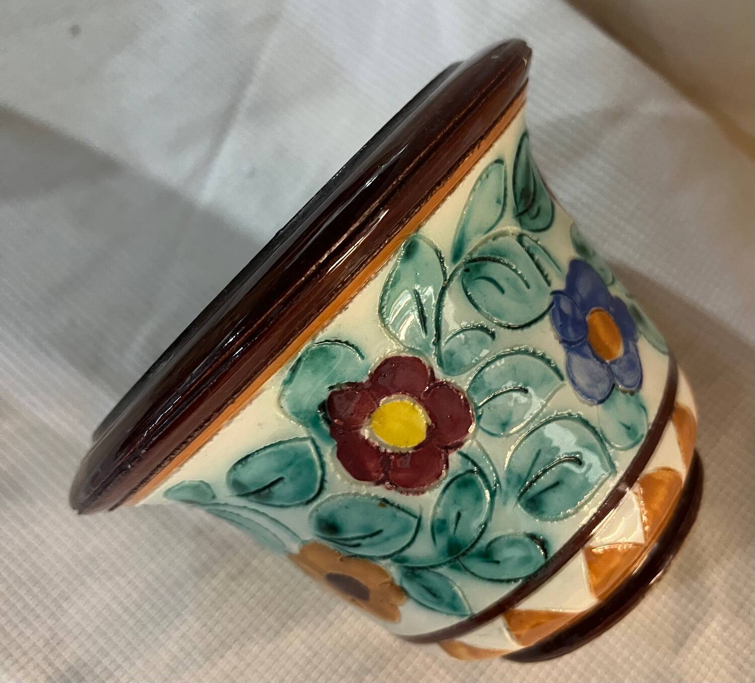 Ceramic flower pot cover