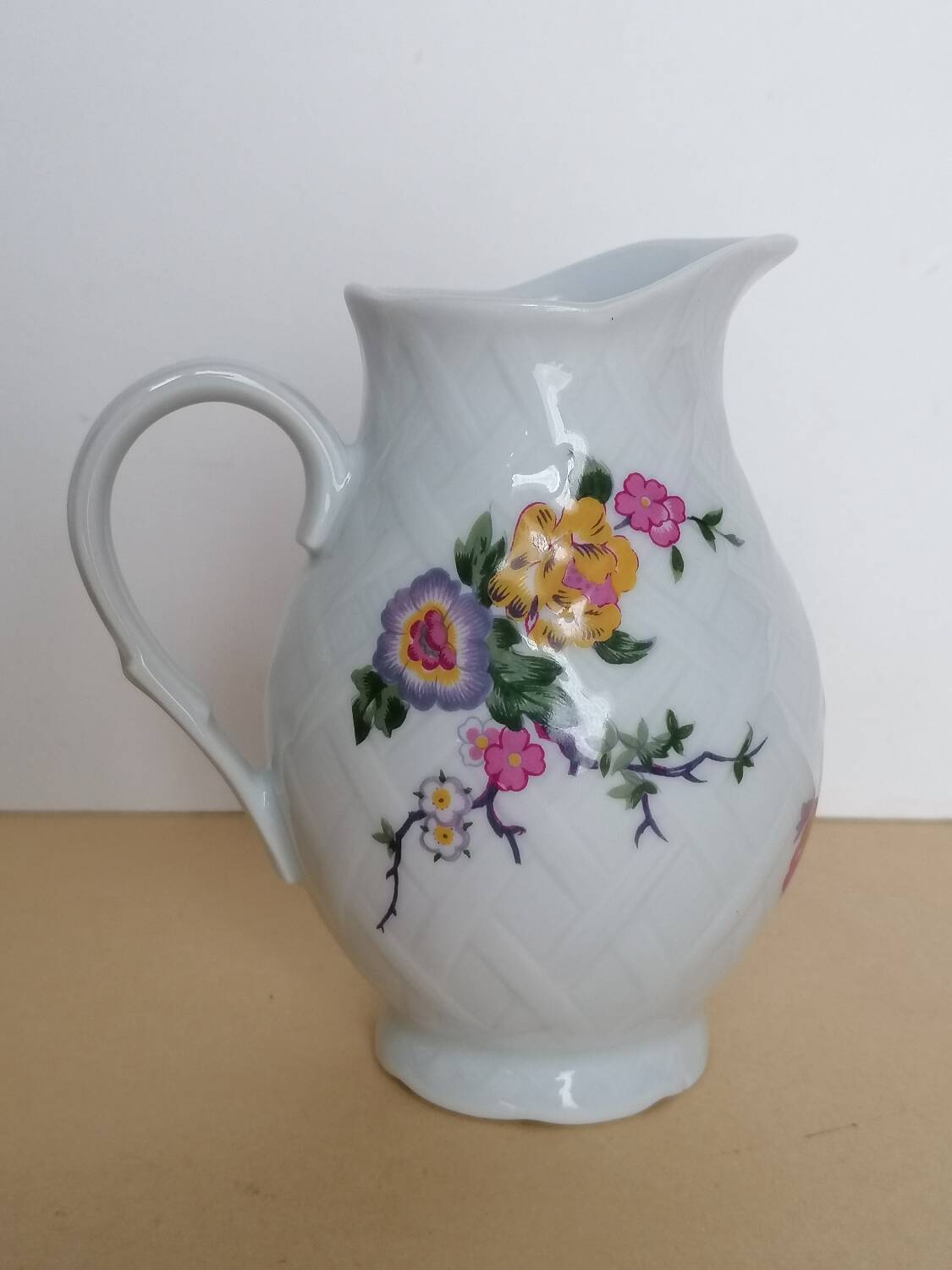 Bernardaud coffee service Limoges birds flowers