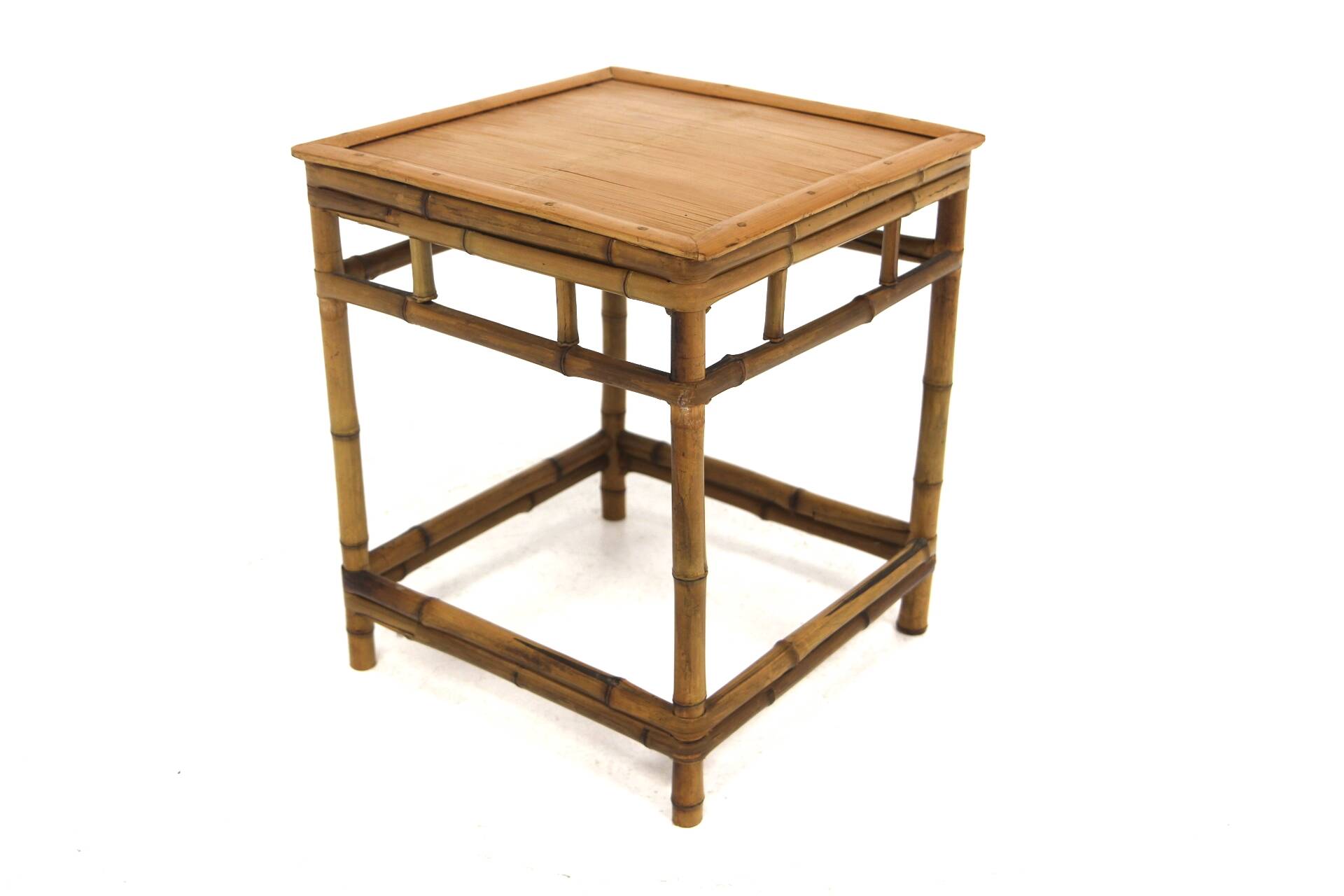 Scandinavian rattan bedside table, Sweden, 1960