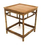 Scandinavian rattan bedside table, Sweden, 1960