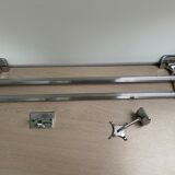 Chromed metal bathroom set