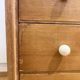 Vintage chest of drawers with round wooden handles