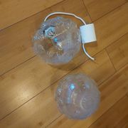 Vintage glass pendant lamp